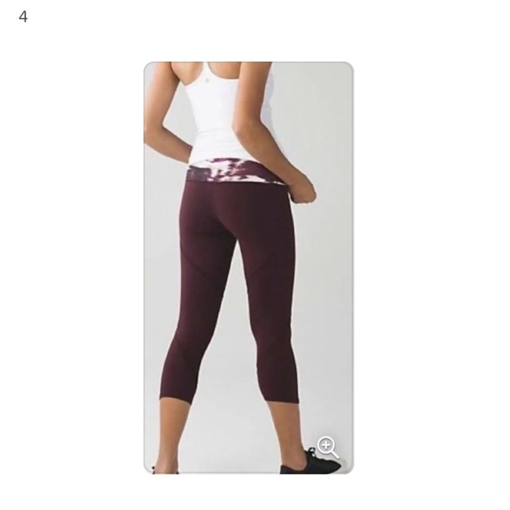 Lululemon wunder under high rise cropped leggings